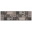 ARDEBO.de - Küchen Teppich Schwarz Mosaik 180 x 60 cm 100% Polyamid