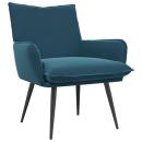 ARDEBO.de - Sessel Blau Samt