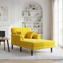 ARDEBO.de - Chaiselongue Gelb Samt