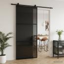 ARDEBO.de - Schiebetür 90 x 205 cm Verbautes Glas und Aluminium
