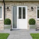 ARDEBO.de - Garten-Pflanzkübel mit LED 2 stk. Silber 30 × 40 × 30 cm