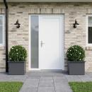 ARDEBO.de - Garten-Pflanzkübel mit LED 2 stk. Antrazit 30 × 40 × 30 cm