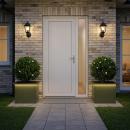 ARDEBO.de - Garten-Pflanzkübel mit LED 2 stk. Olivgrün 30 × 40 × 30 cm