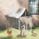 Outdoor-Hundezwinger mit Dach 200x100x150 cm