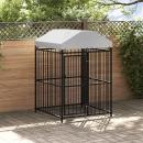ARDEBO.de - Outdoor-Hundezwinger mit Überdachung 120x120x150 cm