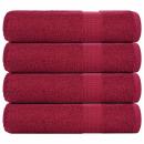 ARDEBO.de - Handtücher FROGN 4 Stk. Bordeaux 50x100 cm 360 g/m²