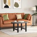 ARDEBO.de - Couchtischbeine Schwarz 2 Stk. 50x(42-43) cm Stahl