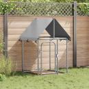 ARDEBO.de - Outdoor-Hundezwinger mit Dach 100x100x150 cm