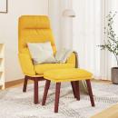 ARDEBO.de - Relaxsessel mit Hocker Senfgelb Stoff