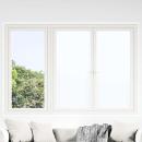 ARDEBO.de - Fensterfolien 3 Stk. Statisch Matt Weiß PVC