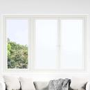 ARDEBO.de - Fensterfolien 3 Stk. Statisch Matt Weiß PVC
