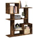 ARDEBO.de - Raumteiler-Bücherregal Räuchereiche 92x29x112 cm Holzwerkstoff