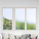 ARDEBO.de - Fensterfolien 3 Stk. Statisch Mattgrau PVC