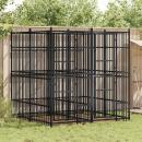 Outdoor-Hundezwinger Stahl 3,69 m²