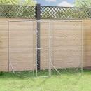 Outdoor-Hundezwinger Silbern 2x2x2 m Verzinkter Stahl