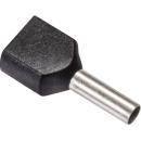 ARDEBO.de - Twin-Aderendhülse, isoliert 2x1,50 mm² schwarz