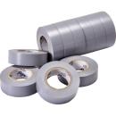 ARDEBO.de - PVC Isolierband grau 10 m