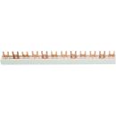 ARDEBO.de - 3-Phasen Gabelschiene, T-Ausführung, offen 4x3 Pole, 210 mm lang     