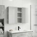 Badezimmerschrank-Set 3 stk. 80 x 10,5 x 50 cm Holzwerkstoff