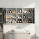 Badezimmerschrank-Set 3 stk. 100 x 10,5 x 60,5 cm Holzwerkstoff