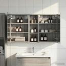 Badezimmerschrank-Set 3 stk. 100 x 10,5 x 60,5 cm Holzwerkstoff