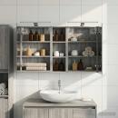 Badezimmerschrank-Set 3 stk. 100 x 10,5 x 60,5 cm Holzwerkstoff