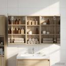 Badezimmerschrank-Set 3 stk. 110 x 10,5 x 60,5 cm Holzwerkstoff