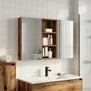 Badezimmerschrank-Set 3 stk. 110 x 10,5 x 60,5 cm Holzwerkstoff