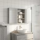 Badezimmerschrank-Set 3 stk. 120 x 10,5 x 60,5 cm Holzwerkstoff