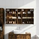 Badezimmerschrank-Set 3 stk. 120 x 14,5 x 70 cm Holzwerkstoff