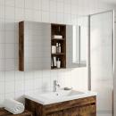 Badezimmerschrank-Set 3 stk. 130 x 14,5 x 70 cm Holzwerkstoff