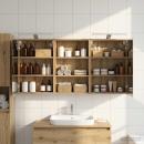 Badezimmerschrank-Set 3 stk. 126 x 16 x 62,5 cm Holzwerkstoff