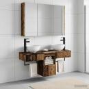 Badezimmerschrank-Set 4 stk. Altholz Holzwerkstoff