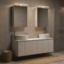 Badezimmerschrank-Set 5 stk. Weiß Holzwerkstoff