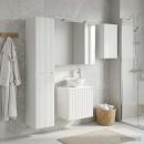 Badezimmerschrank-Set 5 stk. Weiß Holzwerkstoff