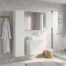 Badezimmerschrank-Set 5 stk. Weiß Holzwerkstoff