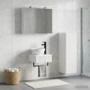 Badezimmerschrank-Set 4 stk. Weiß Holzwerkstoff