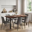 Quadratischer Esstisch 160 x 70 x 75 cm Massivholz Akazie
