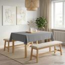 Tischdecke Rechteckig Hellgrau 140 x 160 cm Polyester