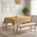 Tischdecke Rechteckig Beige 140 x 160 cm Polyester