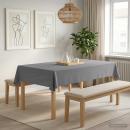 Tischdecke Rechteckig Hellgrau 140 x 220 cm Polyester