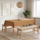 Tischdecke Rechteckig Beige 140 x 220 cm Polyester