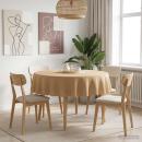 Tischdecke Rund Beige Ø 180 cm Polyester