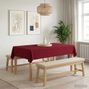 Tischdecke Rechteckig Weinrot 110 x 160 cm
