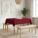 Tischdecke Rechteckig Weinrot 140 x 180 cm
