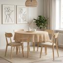 Tischdecke Rund Beige Ø 140 cm
