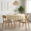 Tischdecke Rund Cremeweiß Ø 160 cm