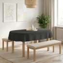 Tischdecke Oval Dunkelgrau 130 x 180 cm