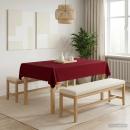 Tischdecke 5 stk. Rechteckig Weinrot 140 x 160 cm