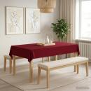Tischdecke 5 stk. Rechteckig Weinrot 140 x 200 cm